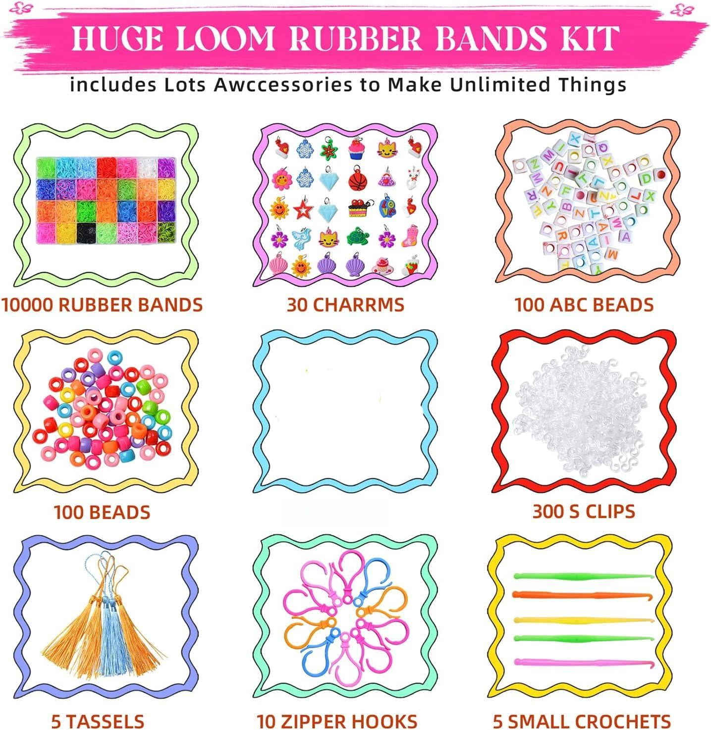 Rubber Band Bracelet Making Kit with Storage Case