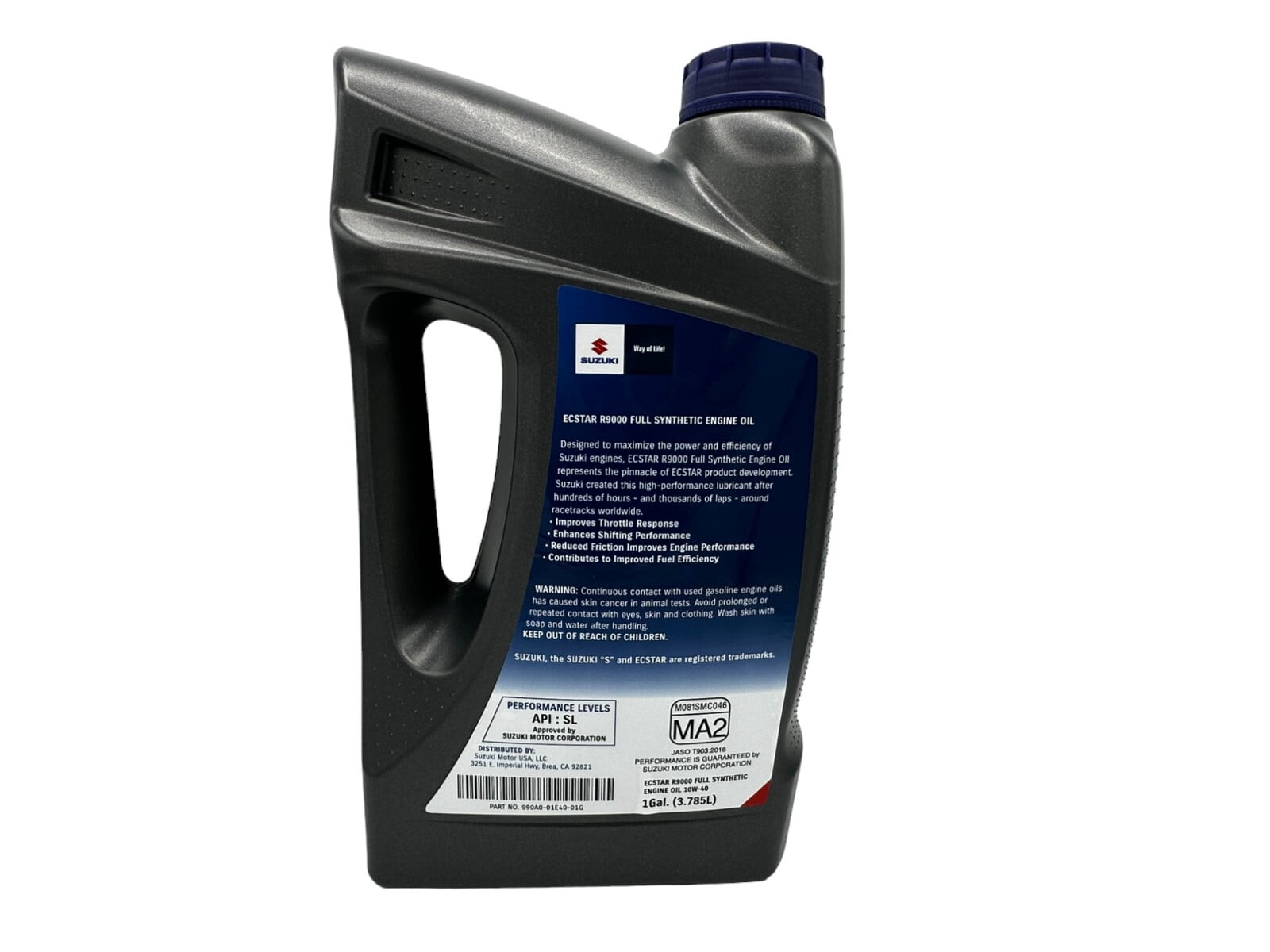Suzuki OEM 1 Gallon Ecstar R9000 Full Synthetic Engine Oil 10w40 990A0-01E40-01G