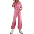 thumbnail image 2 of Ndbuld Womens 2 Piece Workout Sets Short Matching Casual Summer Outfits Slim Fitted Going Out Gym Yoga Athletic Tracksuits Pink M, 2 of 7