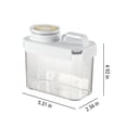 thumbnail image 3 of BAOPAI Smart Airtight Food Storage Container with Measuring Cup and Pour Spout for Kitchen Pantry Organization of Rice Cereal Pasta Flour and Dry Goods, 3 of 8