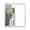 Sage Green Gray, variant on No Glue Heat Blocking Window Flims, Blue Grey Window Privacy Film Frosted, Abstract Art Oil Painting Modern Geometric Peep-proof Door Windows Tint for Bathroom, Dormitory, 17.7 x 78.7 Inches