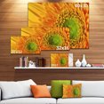 thumbnail image 3 of Yellow Daisy Gerbera Flower Close up - Flowers Canvas Wall Artwork, 3 of 4