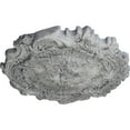 thumbnail image 3 of Ekena Millwork 16 3/4"OD x 1 3/8"P Plymouth Ceiling Medallion (Fits Canopies up to 1 5/8"), Hand-Painted Ultra Pure White Crackle, 3 of 6