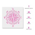 thumbnail image 2 of Stencil Stencil Revolution Beach & Ocean Compass Rose, 2 of 8