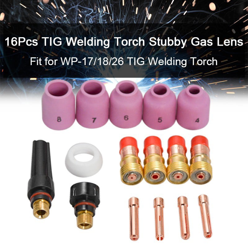 A PAIR OF GAS LENSES  FOR USE WITH ALL WP17 WP26 TIG TORCHES WP18 
