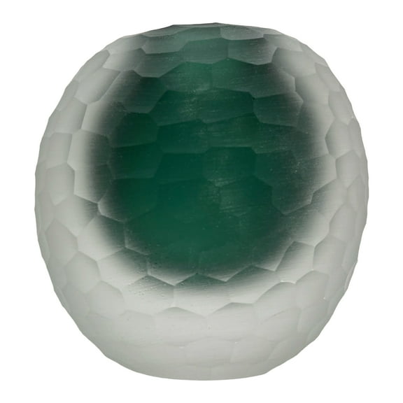 Bergamo Art 5" High Premium Contemporary Glass Vase  in Turquoise