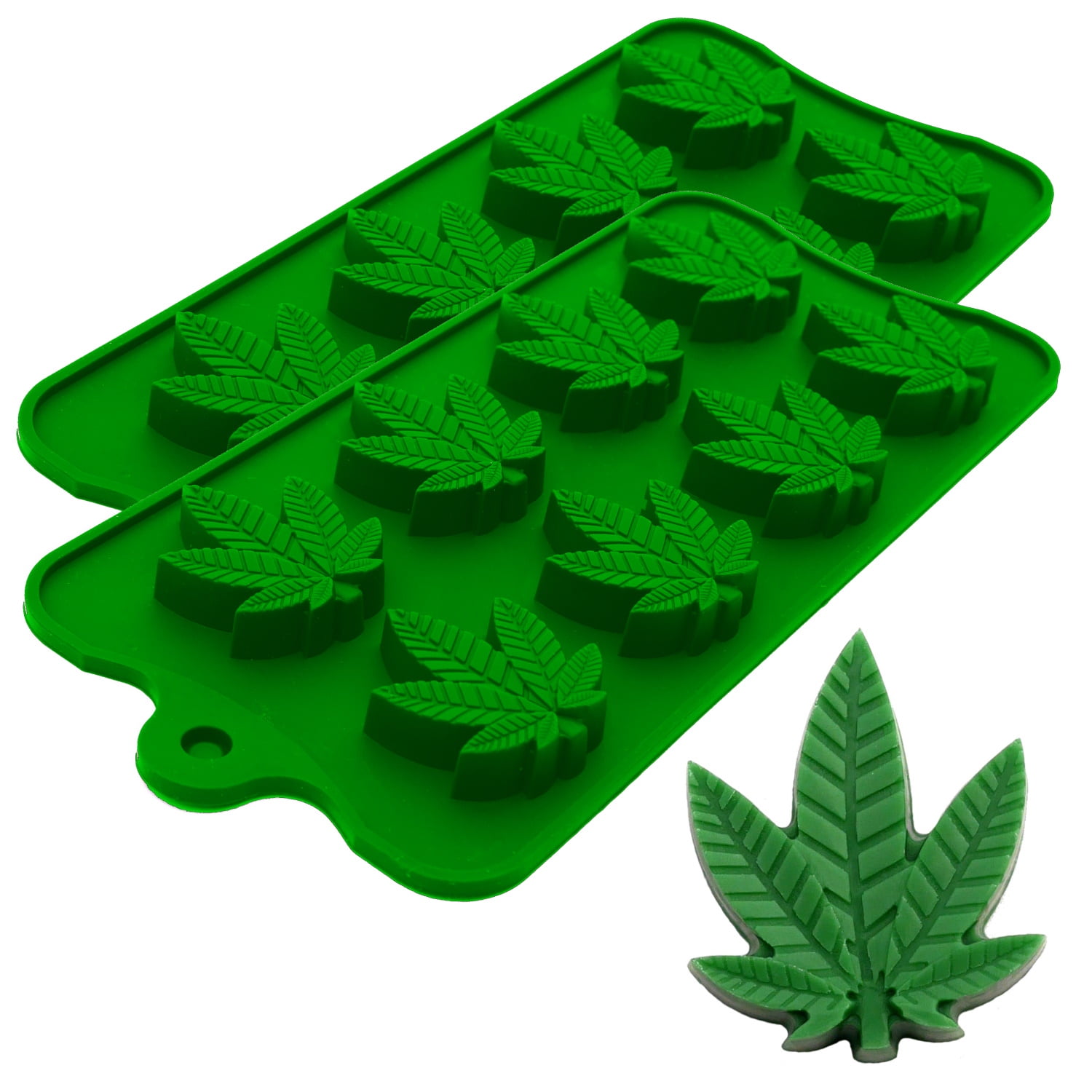 Marijuana Cannabis Hemp Leaf Silicone Molds Candy Weed Pot Mold