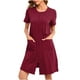thumbnail image 2 of Batas de invierno para mujer, camisón cálido y camisón de invierno con cremallera y bolsillos, pijama holgado para mujer., 2 of 8