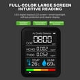 thumbnail image 4 of 5 in 1 CO2 Meter Temperature Humidity Air Quality Monitor Carbon Dioxide Detector (Black), 4 of 13
