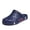 Blue, variant on Men Slide Sandals Garden Slippers Closed Toe Open Back Thick Sole Solid Color EVA Lightweight Breathable Outdoor Beach Casual Vacation With Perforated Upper Black 41