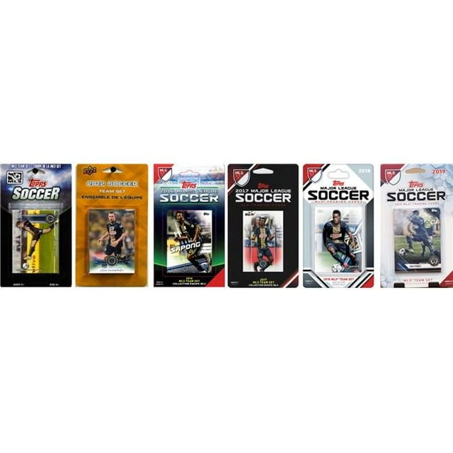 C&I Collectables UNION619TS MLS Philadelphia Union Ensemble d'Équipe de 6 Cartes à Échanger sous Licence Différentes