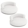 thumbnail image 1 of Costway 2PCS Inflatable Lounger Air Sofa with Detachable Cover Spacious Lying Area & Wide Armrests Blow Up Lounge Chair for Living Room White, 1 of 9