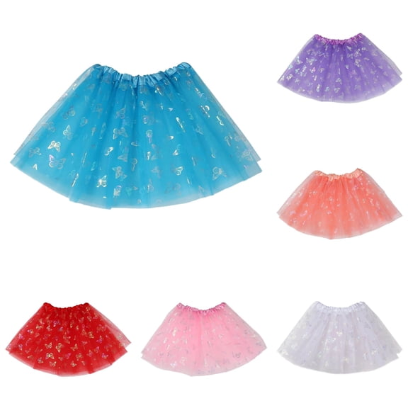 Girls Dress Tiered Design Ballet Tutu Refined Playful Colorful Mesh Tulle for Party Tutu Skirt
