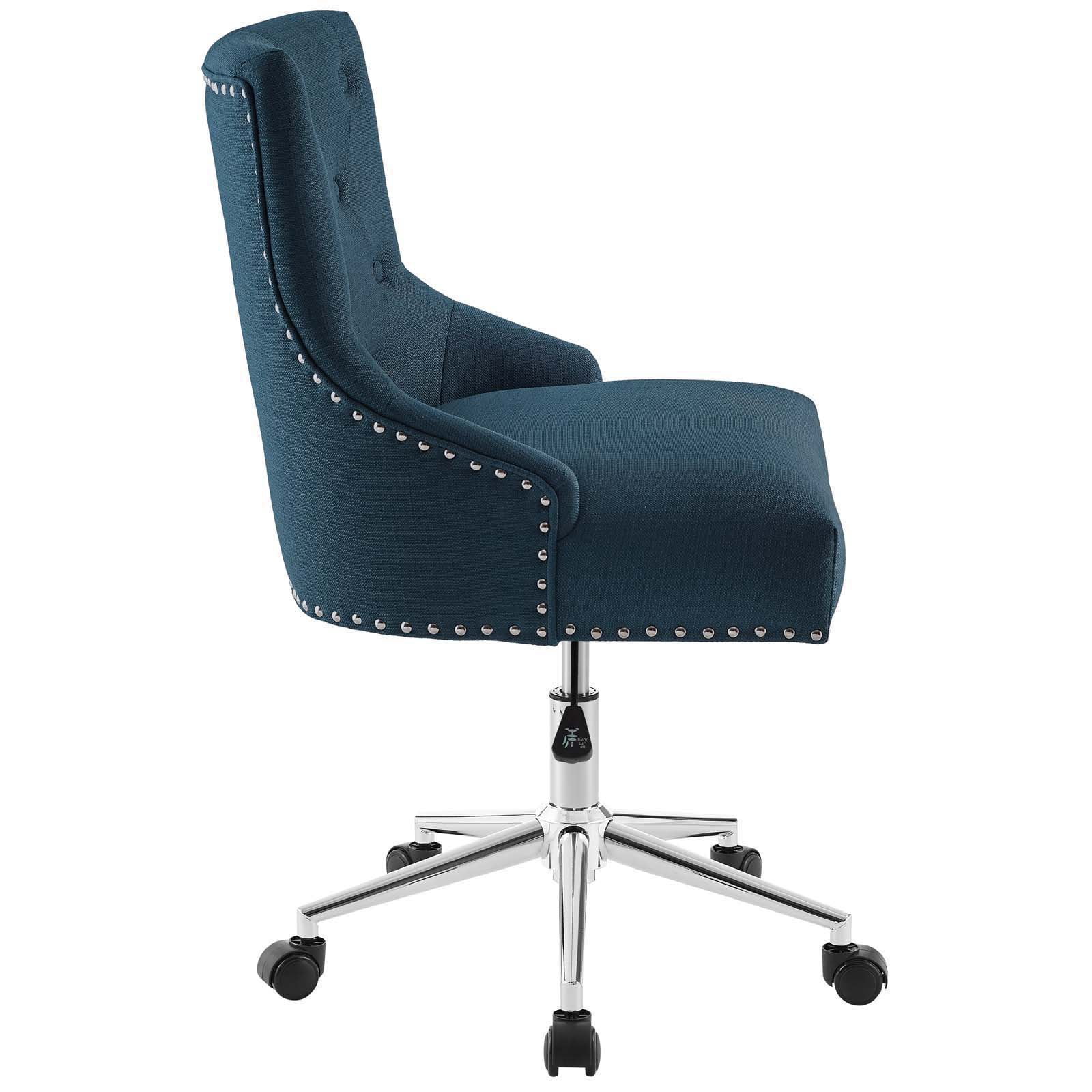 grey button office chair