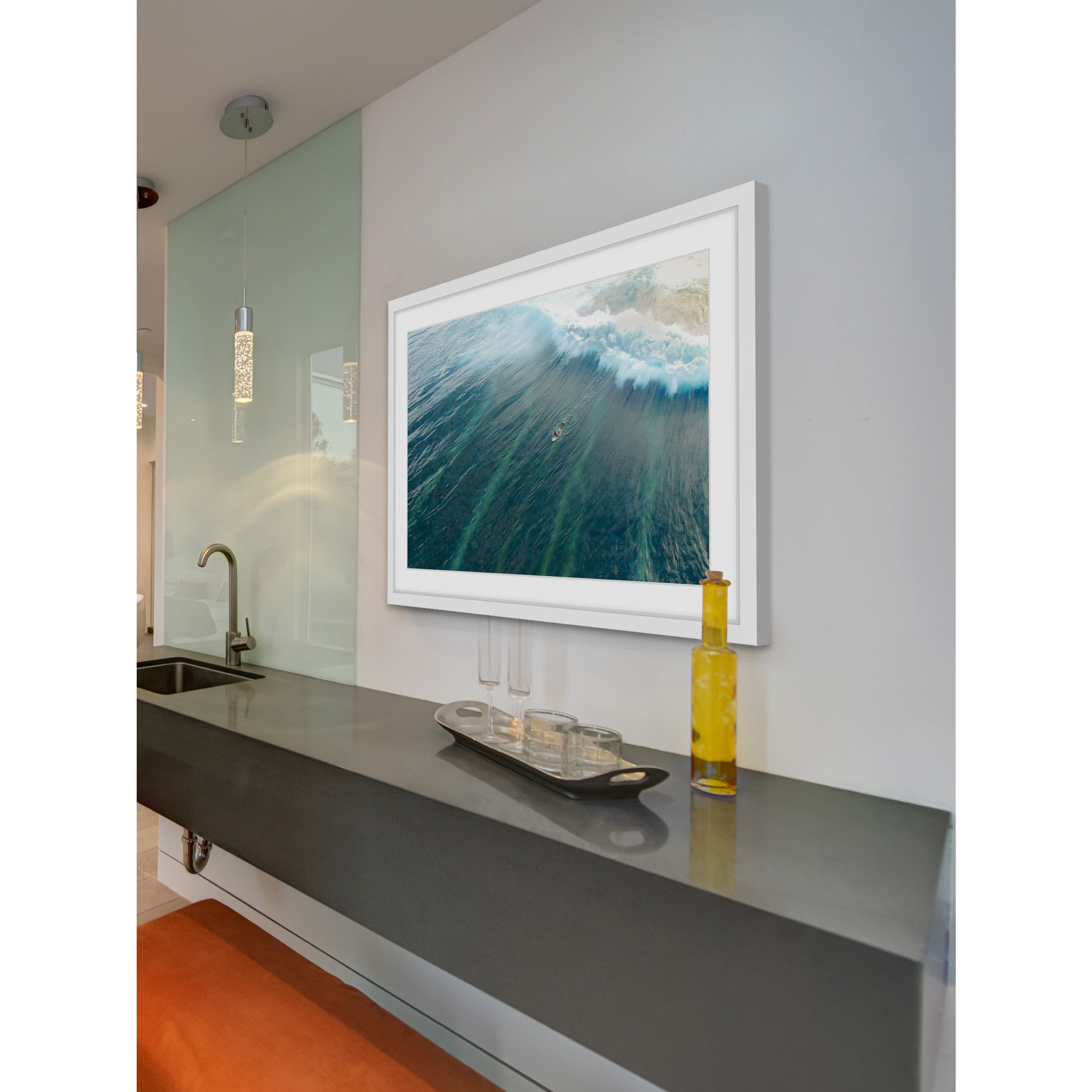 Marmont Hill "Majestic Wave" by Hassan Ishan Framed Painting Print
