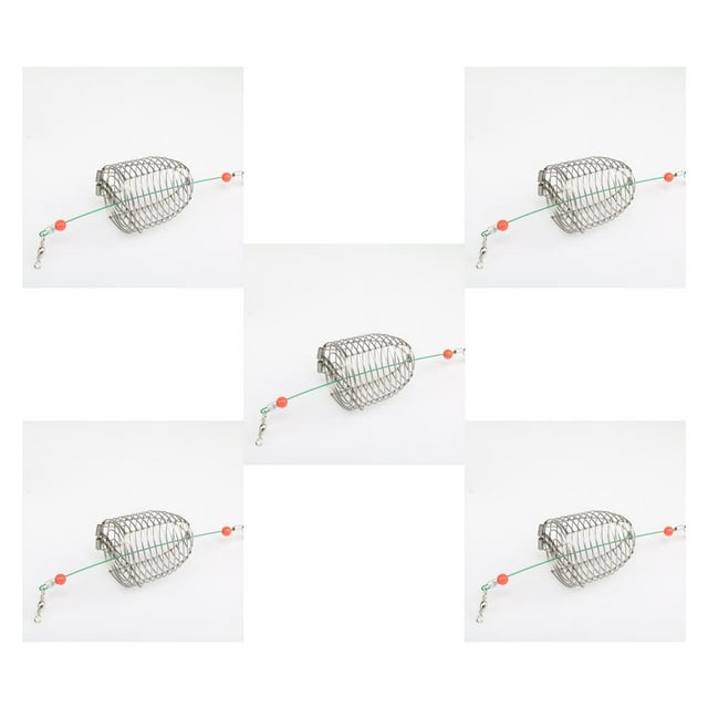 Naiovety Accesorios para jaula de cebo de pesca, alambre para acuario, trampa cónica, cesta, alimentador, soporte, conector, Terminal, aparejos, equipo Type5 NO5 Naiovety CBP000087