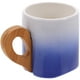 thumbnail image 3 of Taza de té de café de cerámica grande para taza decorativa de oficina y hogar con montaña rusa de bambú, 3 of 5