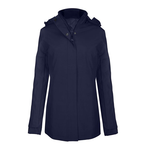 Kariban - Abrigo / parka con capucha para mujer (Azul marino) Kariban UTPC2665_navy