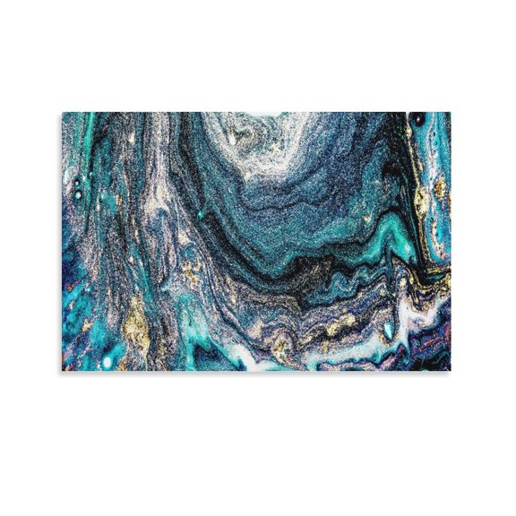 Dynamic Abstracts River Art Poster Decorative Painting Canvas Wall Art Living Room Posters Bedroom Painting,Unframe-style,16x24inch(40x60cm)