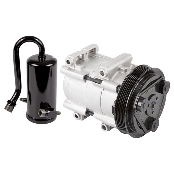 AC Compressor & A/C Drier For Ford F150 F250 F350 F-150 F-250 F-350 4.9L 300ci & 7.5L 460ci 1990 1991 1992 1993 - BuyAutoParts