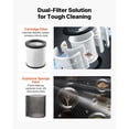 thumbnail image 5 of Shop Vac, 5.8 Gallon Wet Dry Shop Vacuum, 4 Peak HP with One-Button Self-Cleaning, Dual-Filter, 900W Input Power, 1.25in x 7ft Hose, 9.8ft Cord, Metal Tank for Jobsite, Workshop, Garage, Home, 5 of 12