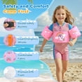 thumbnail image 4 of MoKo Swim Vest for Kids 20-50lbs, Swimming Arm Float Water Wings for 2-7 Years Old, Pink, 4 of 7