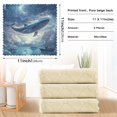 thumbnail image 6 of Yayeee 6 Pack Kitchen Dish Cloths for Washing Dishes Soft Absorbent Microfiber Towels, Night Floating Whale, 6 of 9