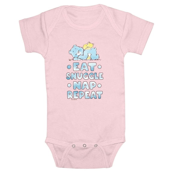 Infant's Care Bears Bedtime Bear Eat Snuggle Nap Repeat Bodysuit