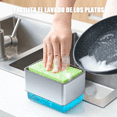 thumbnail image 3 of Dispensador De Jabón Para Cocina Con Jabonera 2 En 1+esponja Xtellar negro, 3 of 3