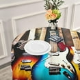 thumbnail image 5 of Coolnut Color Guitar Tablecloth 60In,Table Cover Water Resistant Spill Proof Large Table Cover for Indoor & Outdoor Family Gathering Dinner, BBQ Christmasation Decor Gift, 5 of 7