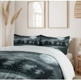 thumbnail image 6 of Ambesonne Horror House Duvet Cover Sets, Moonrise Scenery, 2-Queen, Grey, 6 of 7