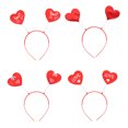 thumbnail image 1 of Shisuyan Couvre-Chef de la Saint-Valentin en Résine Rouge en Forme de Cœur 4 Pcs 8.7x8.7in, 1 of 9