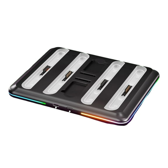 For Game Controller Charging Dock 4 Port Fast Charging Station for 4 Controller Charging Dock Station with LED Light