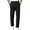 Pants-A461Black, variant on LEKWK Mens Casual Pants Regular Fit Seam Front Detail Chino Pants Breathable Lightweight Fabric Golf Pants Elastic Waist Straight Leg Business Outfits