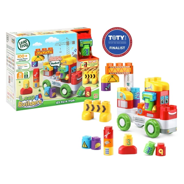 LeapFrog LeapBuilders 123 FixIt Truck Learning Blocks Toy for Kids
