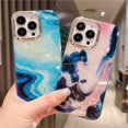 thumbnail image 3 of Marble Pattern Slim Shockproof Protective Soft Design for Girls Women Cute Case,iPhone 16 Pro Max, 3 of 7