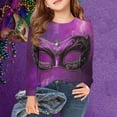 CLOISE Toddler White Tshirt Boy Girls Mardi Gras Purple Long Sleeve ...