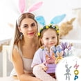 thumbnail image 1 of Ladies Easter Earrings Jumping Bunny Glitter Letter Pendant Earrings Cute Bunny Spring Earrings Holiday Jewelry Gift, 1 of 5