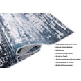 thumbnail image 3 of HR- Bohemian Chic Boho Living Room 2 x 3 Area Rug Floorcover Leno Weave Abrash Design Novelty Rug Gray and Blue Color, 3 of 8