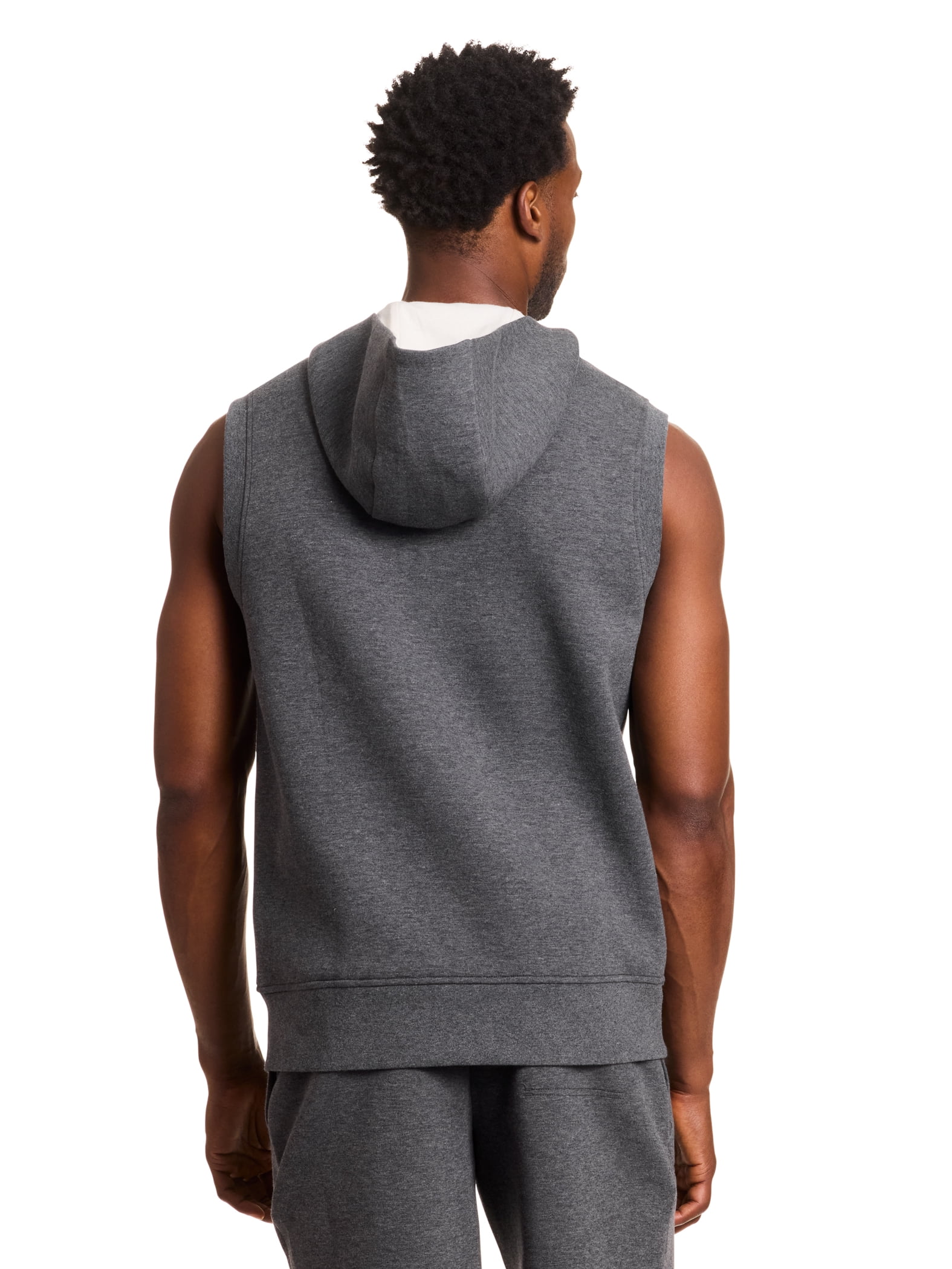 8yards サイズL 新品未使用Men’s BIG HOODIE VEST Reebok Men's and Big Men's Credentials Sleeveless Hoodie