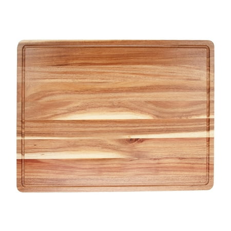 

Acacia Extra Large Wood Cutting Board 24 x 18 Inch 1.2 Inches Thick Butcher Block Reversible Wooden Kitchen Block Cheese Charcuterie Board with Side Handles and Juice Grooves