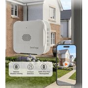 SensForge Wireless Indoor Window Security Camera, Anti-Glare, 1080P HD, Dual-Band 2.4GHz & 5GHz WiFi, Smart AI Human, Vehicle & Animal Detection, Two-Way Talk, Easy No-Drill Installation