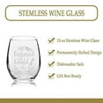 thumbnail image 6 of Veracco She Believed She Could So She Did - 2024 - Stemless Wine Glass Birthday Funny Graduation Gifts For Him Her (Clear, Glass), 6 of 6