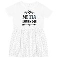 thumbnail image 3 of Inktastic My Tia Loves Me Childs Girls Toddler Dress, 3 of 5