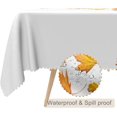 thumbnail image 2 of 60x84inches Fall Leaf Tablecloth Maple Leaves Print Rectangle Table Cover Waterproof and Stain Resistant Polyester Tablecloth for Thanksgiving Party Autumn Harvest Fall Party Decorations, 2 of 7