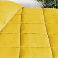 thumbnail image 6 of Superior Solid Comforter Down Alternative Bedding, King, Yellow, 6 of 8