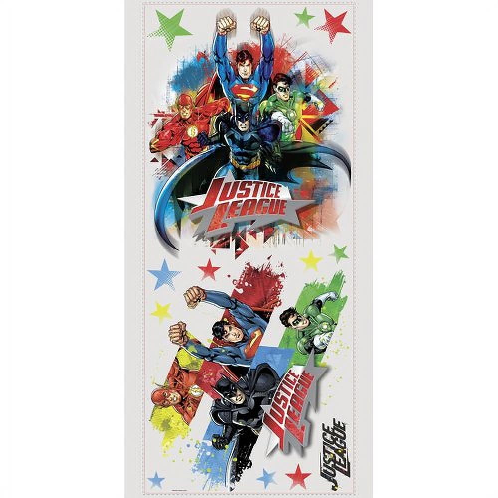 RoomMates Justice League Peel and Stick Giant Wall Decals, Multicolored, 6.9 inches x 9.8 inches