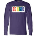 thumbnail image 3 of Inktastic Be Kind Stencil LGBT Rainbow Long Sleeve T-Shirt, 3 of 5