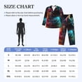 thumbnail image 4 of Lsque Neon Spectrum Cat Portrait Pattern Long Sleeve Pajama Set for Men - Soft 2-Piece Sleepwear and Loungewear Set with Pockets, Comfy Nightwear-X-Large, 4 of 7