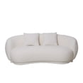 thumbnail image 1 of Ilios Innova | Sofá Bold Curvo Blanco 3 Plazas Moderno con Diseño Orgánico, Estructura de Madera con Tapizado en Textil Premium y Diseño Minimalista., 1 of 9